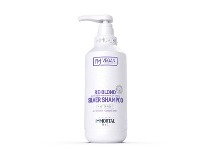 66569 sampon pro neutralizaci zlutych tonu a pro sedive vlasy immortal vegan re blond silver shampoo 500 ml