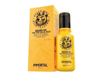 66572 vyzivujici a pecujici olej na vousy immortal beard king beard oil for the bold men 100 ml