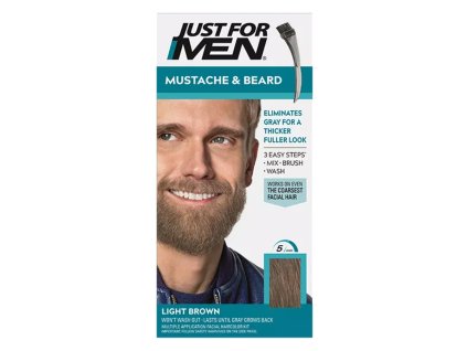 62756 barva na vousy a knir just for men m 25 svetle hneda