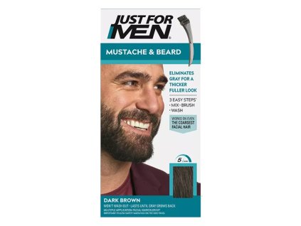 62762 barva na vousy a knir just for men m 45 tmave hneda