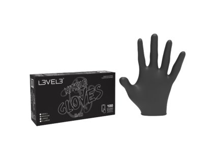 62939 cerne profesionalni nitrilove rukavice l3vel3 nitrile gloves xl black 100ks