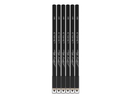 64352 cerna tuzka na kresleni do vlasu l3vel3 liner pencils black 6 ks