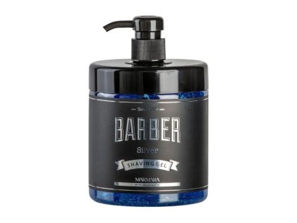 61673 gel na holeni marmara barber silver shaving gel 1000 ml