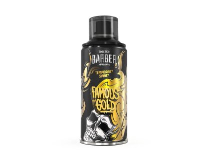 62495 zlaty sprej na vlasy marmara barber temporary spray famous gold 150 ml