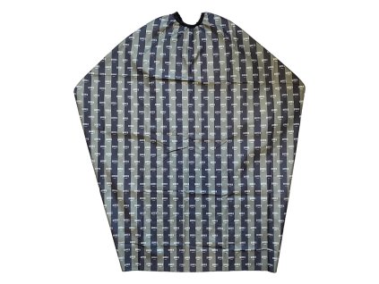 64487 barber plastenka marmara barber cape black green stripes