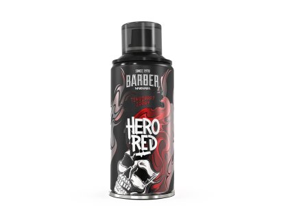 65765 cerveny sprej na vlasy marmara barber temporary spray red hero 150 ml