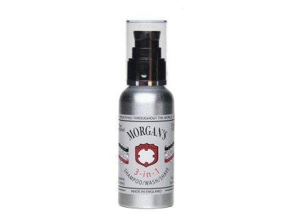 59891 3v1 sampon mydlo a pena na holeni morgans shampoo wash shave 100 ml