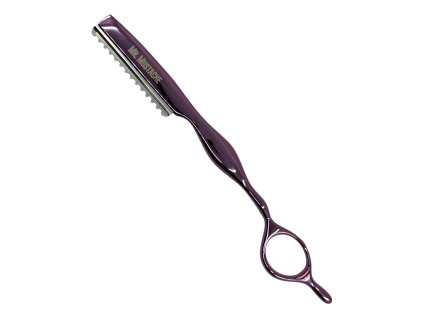 66113 efilacni britva na serezavani vlasu mr mustache styling razor purple gold