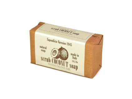 61793 tuhe peelingove mydlo s olivovym olejem saponificio varesino natural scrub soap coconut 300 g