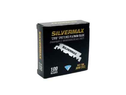 63473 polovicni ziletky na holeni silvermax single edge 100 ks