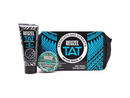 63914 cestovani sada na tetovani reuzel hydrabalm buff exfoliating wash tattoo travel kit