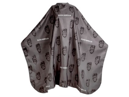 64943 cerna barber plastenka slick gorilla barber cape black