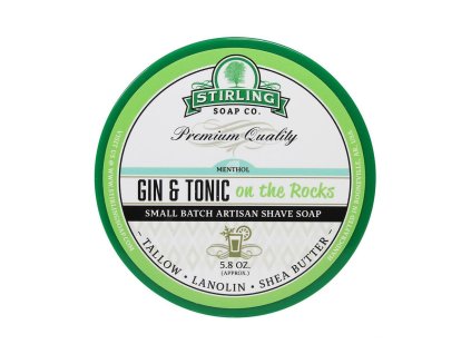 61799 mydlo na holeni stirling shave soap gin tonic on the rocks 170 ml