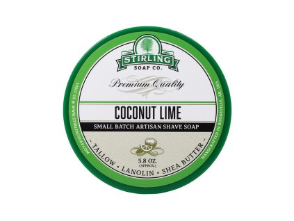 61814 mydlo na holeni stirling shave soap coconut lime 170 ml