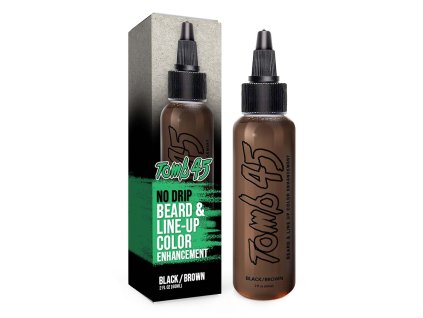 63404 barva na vlasy a vousy tomb45 beard line up color brown black 60 ml