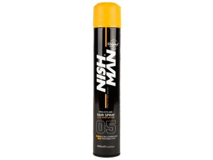 60407 ultra silny lak na vlasy pro muze nish man ultra strong hold hair spray 400 ml