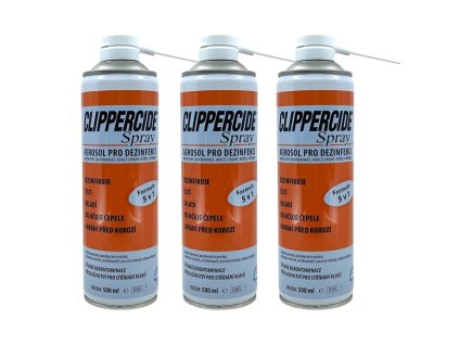 3026 akce 2 1 zdarma dezinfekcni sprej na strojky 5v1 clippercide aerosol spray 3 x 500 ml