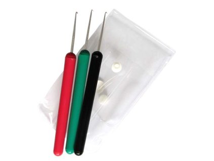 DUKO Pomôcky Sada 3ks kaderníckych háčikov 0,75mm, 1mm a 1,25mm