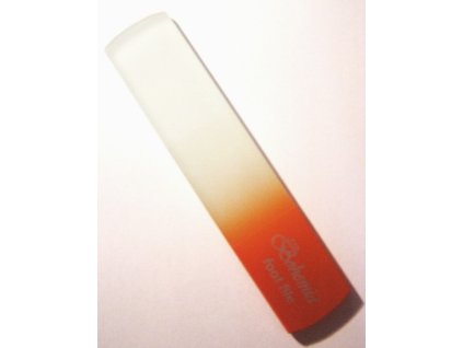BOHEMIA CRYSTAL Škrabka na paty - dvojaká hrubosť -160mm - oranžová
