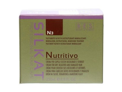 BES Silkat Nutritivo N3 Regeneračná zábalová maska pre extrémne poškodené vlasy 250ml