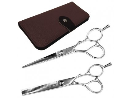 KANSAI Japan SCISSORS LEFT Set kaderníckych nožníc na vlasy pre ľavákov