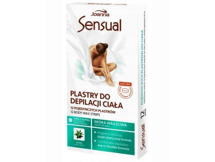 JOANNA Sensual Depilatory Body ALOE 12ks - voskové depilačné náplasti na telo