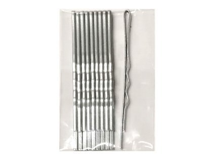 DUKO Pomôcky Kadernícke sponky do vlasov 6cm - strieborné 10ks