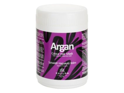 KALLOS Argan Colour Hair Mask 1000ml - maska s Arganom na farbené vlasy