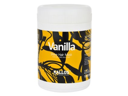 KALLOS Vanilla Shine Hair Mask 1000ml - maska pre suché a pre matné vlasy