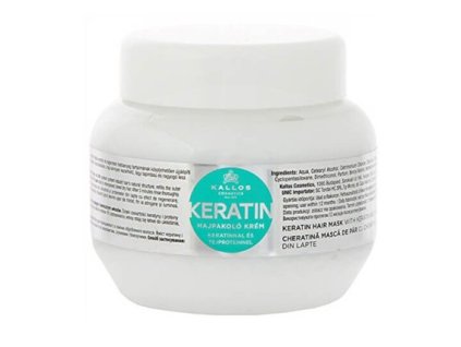 KALLOS KJMN Keratin Hair Mask 275ml - hydratačná keratínová maska na suché vlasy
