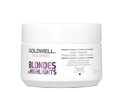 GOLDWELL Dualsenses Blondes And Highlights 60sec.Treatment 200ml - maska pre bielu blond