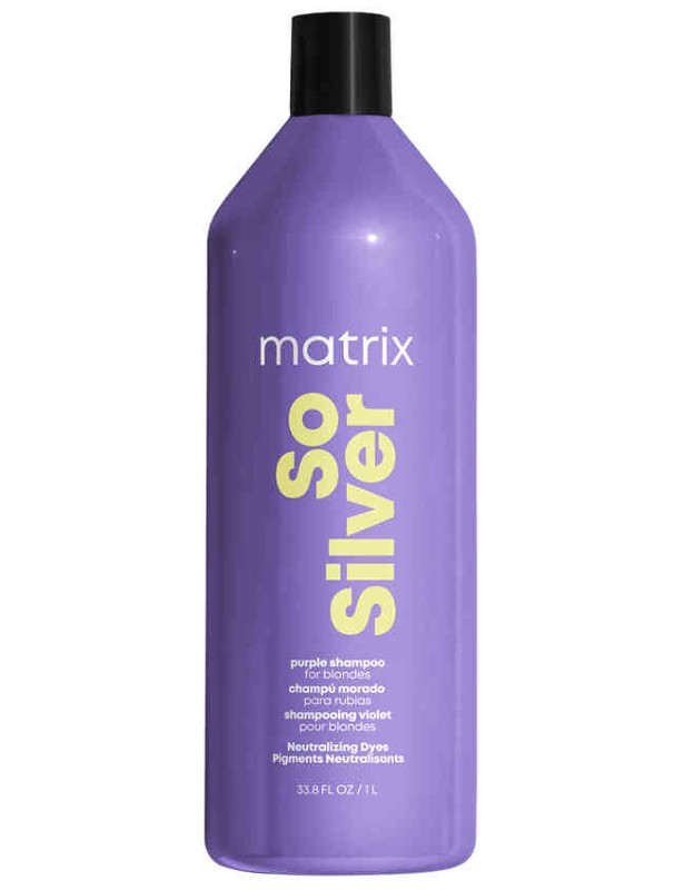 MATRIX Total Results So Silver Shampoo 1000ml - šampón pre blond a melírované vlasy