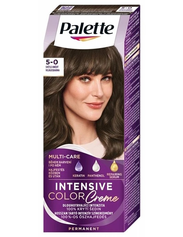 SCHWARZKOPF Palette N4 (5-0) Intensive Color Creme - farba na vlasy - Svetlo hnedá