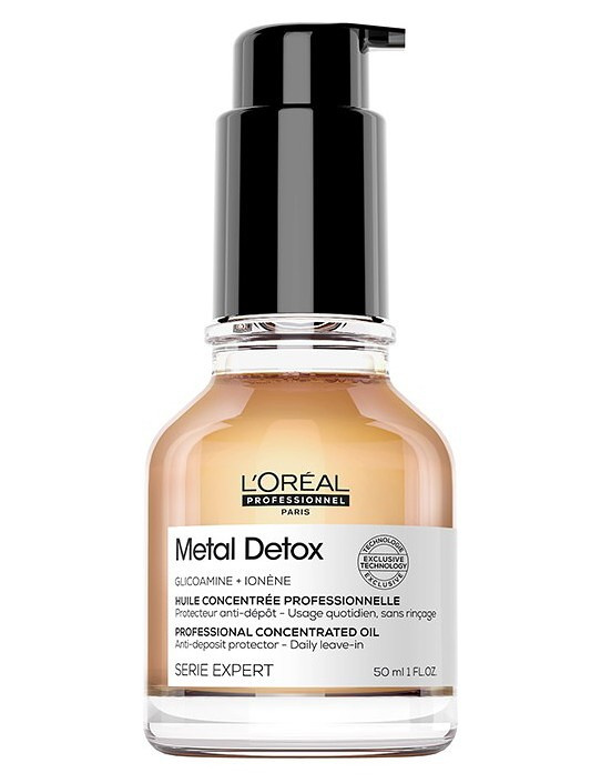 LOREAL Serie Expert Metal Detox Concentrated Oil 50ml - koncentrovaný ochranný olej na vlasy