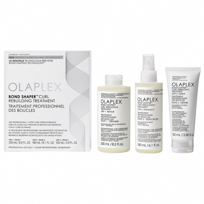 OLAPLEX Bond Shaper Curl Rebuilding Treatment SET - sada pre starostlivosť o kučeravé vlasy