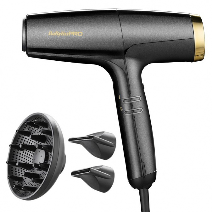 BABYLISS PRO 8550E FALCO Gold 2000W - profesionálny ionic fén s digitálnym motorom