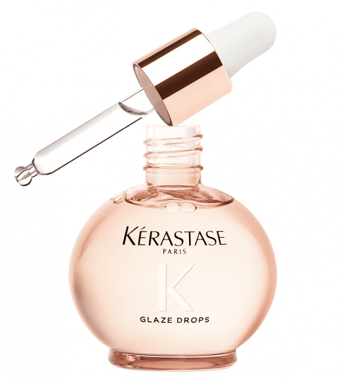 KÉRASTASE Gloss Absolu Glaze Drops Hair Oil 45ml - luxusný ľahký olej proti krepovateniu vlasov