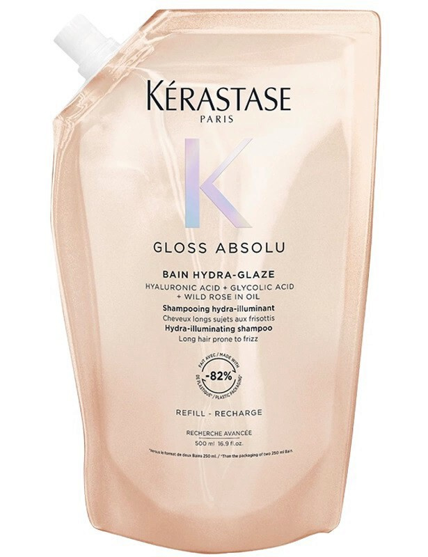 KÉRASTASE Gloss Absolu Bain Hydra-Glaze Refill 500ml - hydratačný šampón proti krepovateniu - náhradná náplň