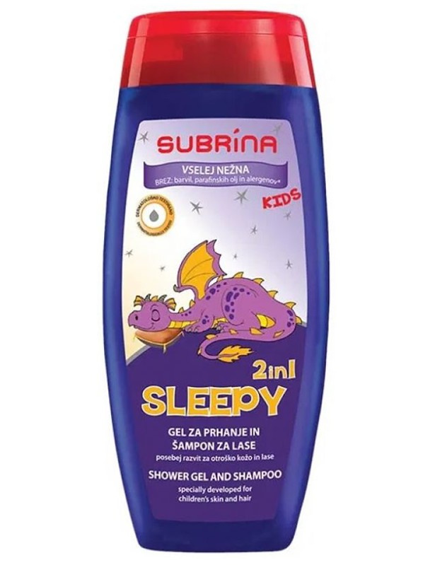 SUBRÍNA For Kids Sleepy 2v1 250ml - detský sprchový gél a šampón 2v1