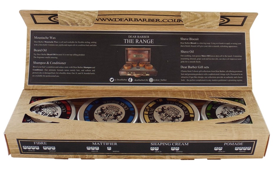 Styling kolekcia DEAR BARBER Mini styling colection 4 x 20 ml