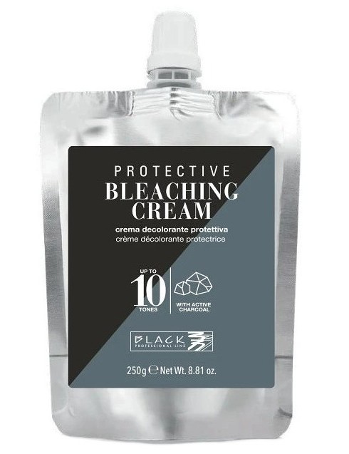 BLACK Professional Protective Bleaching Cream 250g - odfarbovací krém s aktívnym uhlím