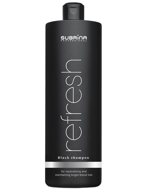 SUBRÍNA Refresh Black Shampoo 1000ml - čierny šampón pre chladný odtieň blond vlasov