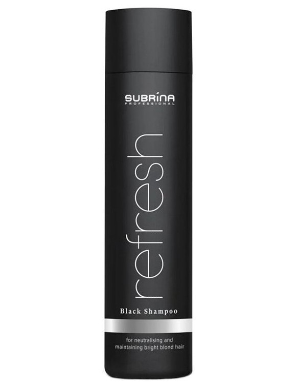 SUBRÍNA Refresh Black Shampoo 250ml - čierny šampón pre chladný odtieň blond vlasov