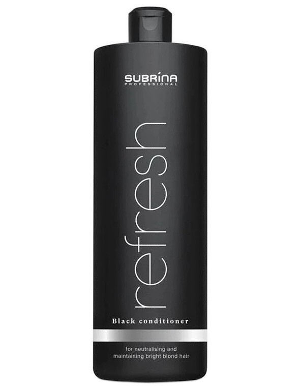 SUBRÍNA Refresh Black Conditioner 1000ml - čierny kondicionér pre chladný odtieň blond vlasov