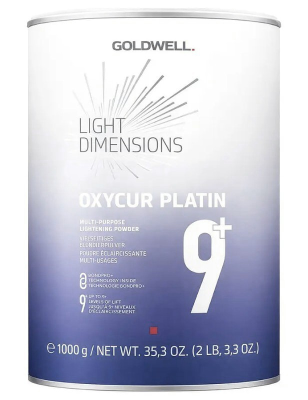 GOLDWELL Oxycur Platin 9+ Dust Free 1000g - bezprašný platinový melír na vlasy