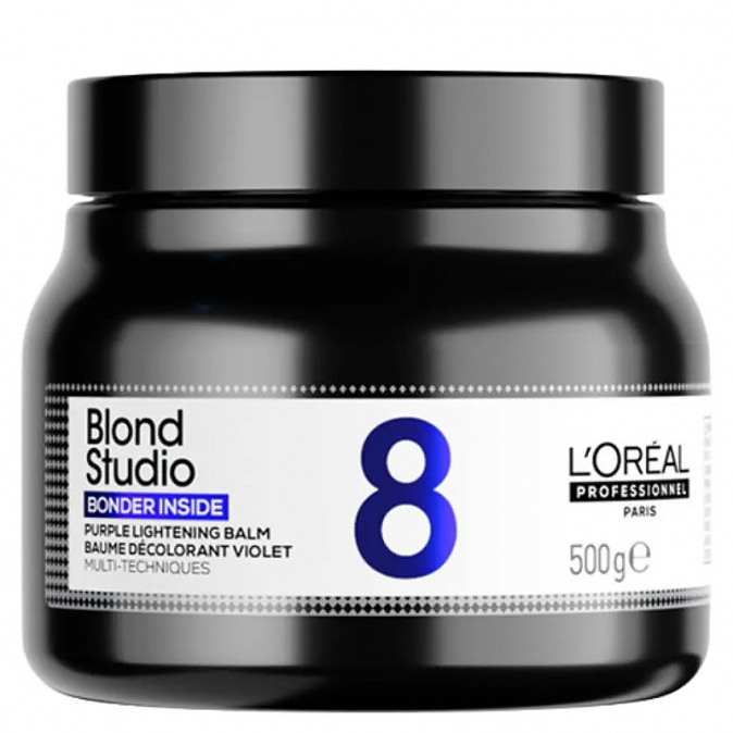 LOREAL Professionnel Blond Studio 8 Bonder Inside Purple Balm 500g - fialový odfarbujúci balzam