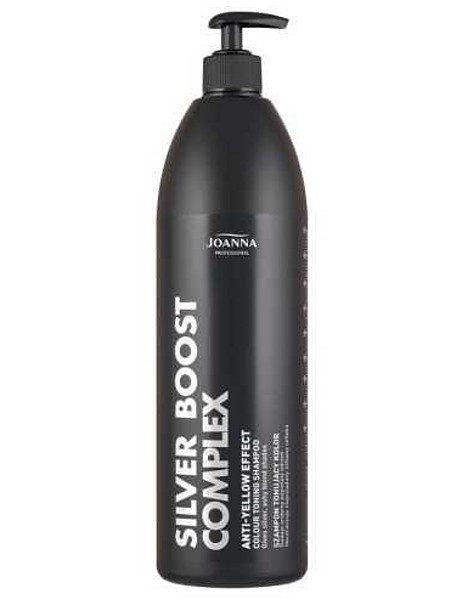 JOANNA Professional Silver Boost Shampoo 1000ml - šampon neutralizující žluté tóny