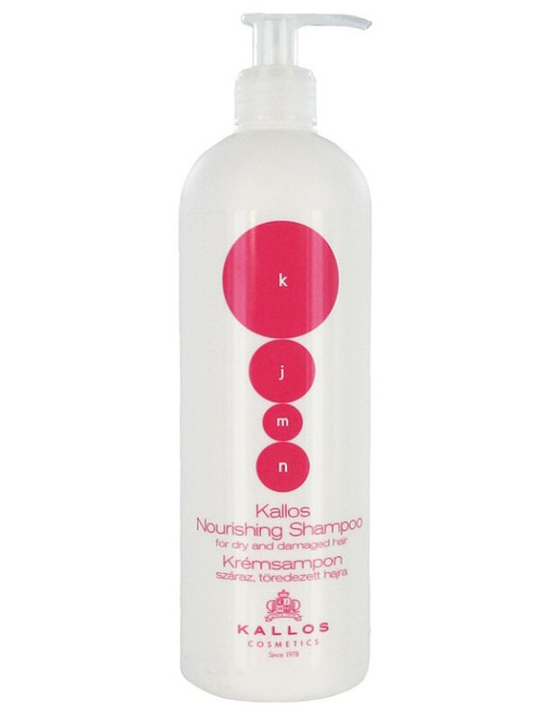KALLOS KJMN Nourishing Shampoo 1000ml - šampón na suché lámavé vlasy