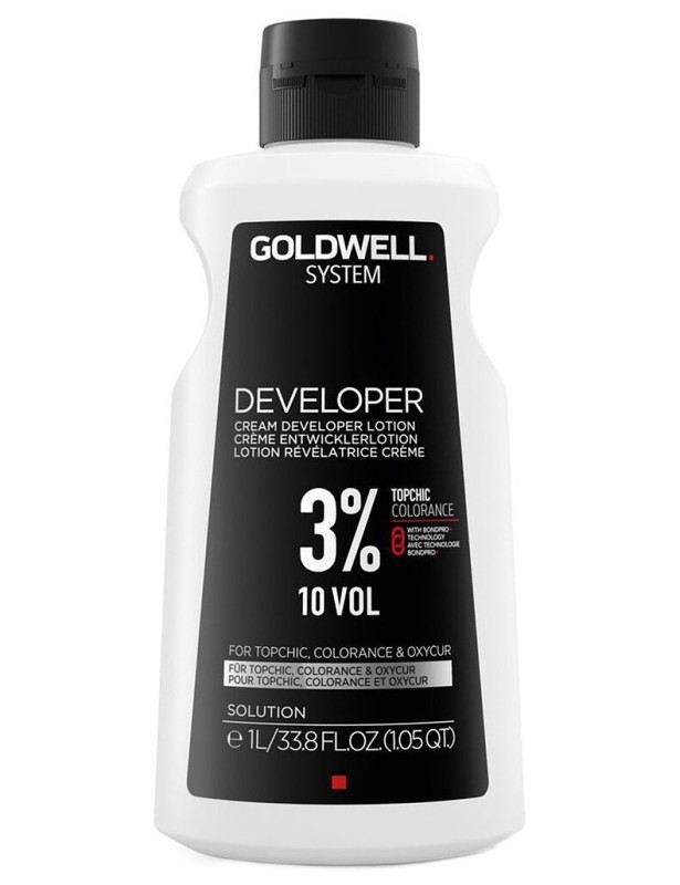 GOLDWELL Topchic Developer Lotion 3% (vol10) - krémový peroxid vodíkov 1000ml
