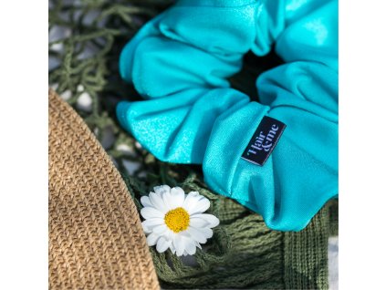 Scrunchie z plavkoviny TURQUOISE